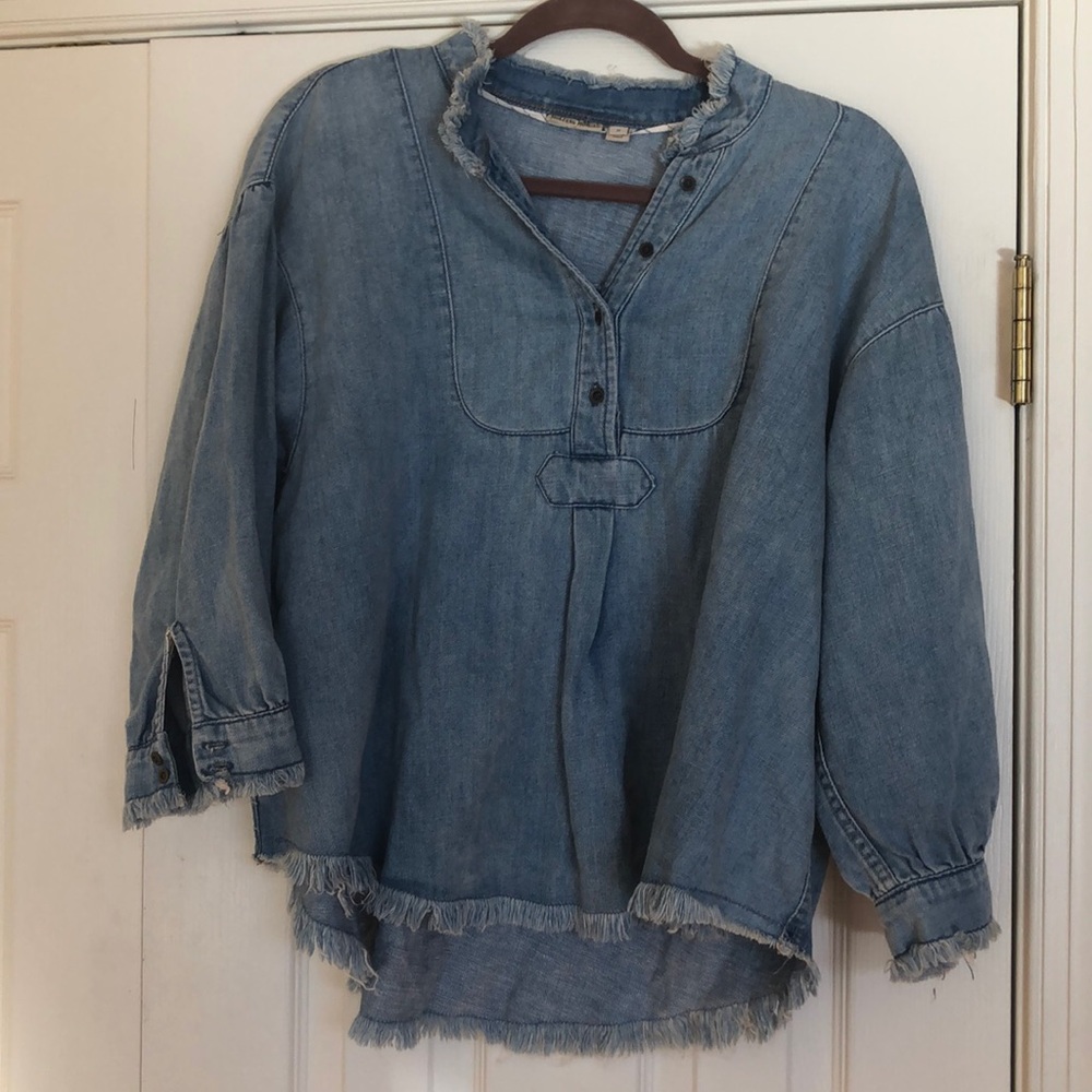 Anthropologie Holding Horses Denim blouse!